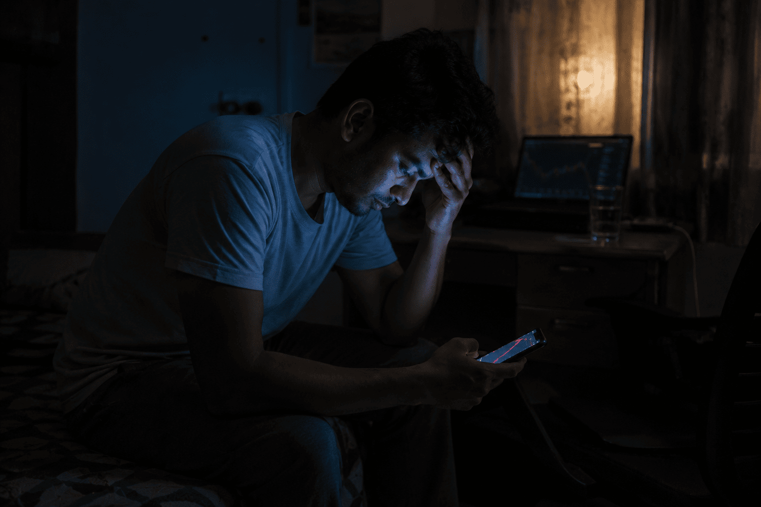 Stress and anxiety from trading losses